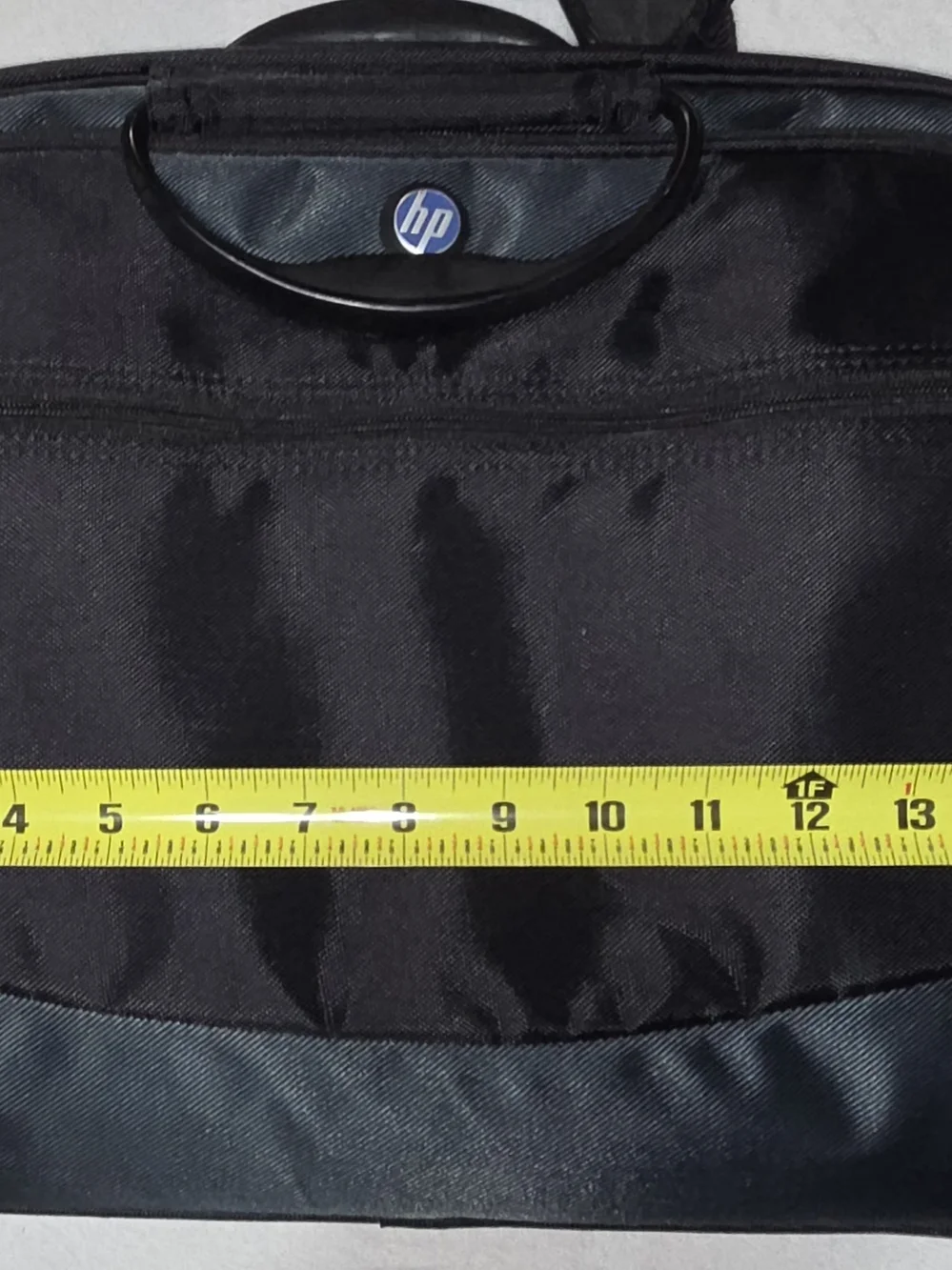 HP Black Laptop Briefcase with Blue Logo Accent